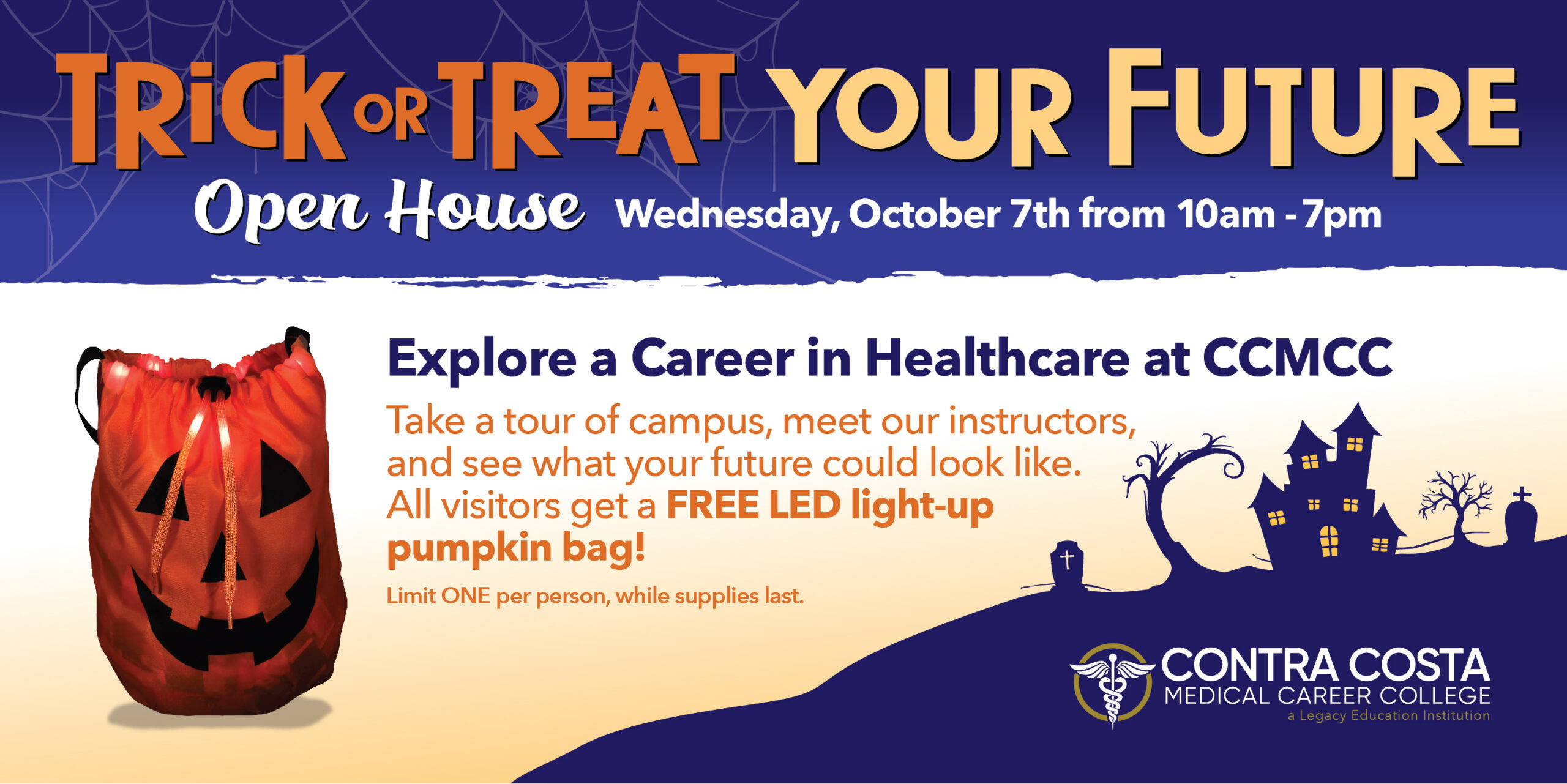 trick or treat your future open house
